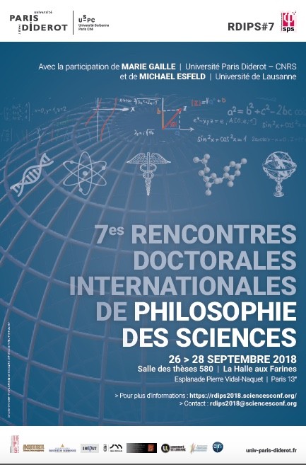 7èmes Rencontres Doctorales Internationales en Philosophie des Sciences